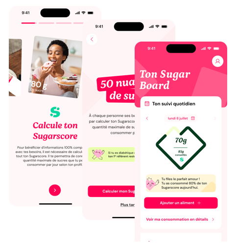 Aperçu des écrans Asuga